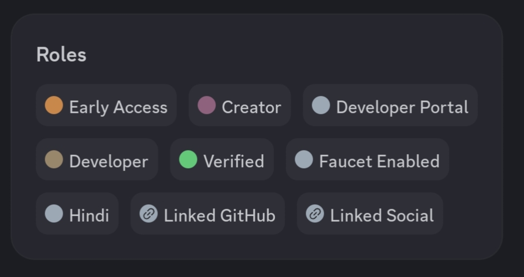 Shelby Discord roles including Early Access, Creator, Developer, and Verified